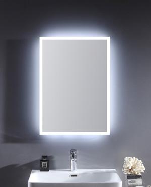 Espejo de pared sin marco con retroiluminación LED